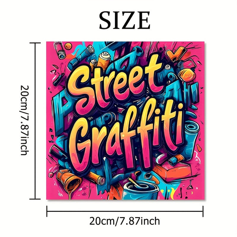 Street Graffiti Coloring Book for Adults - Urban Art Theme