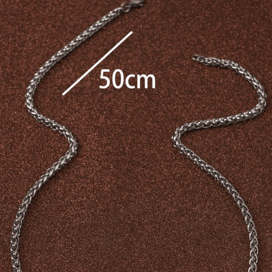 Men's Long Sleeve T Shirt Chain Silver Hip Hop Rock Necklace