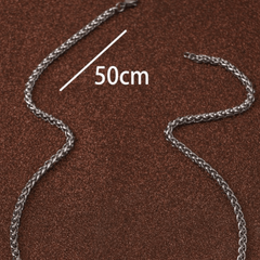 Men's Long Sleeve T Shirt Chain Silver Hip Hop Rock Necklace