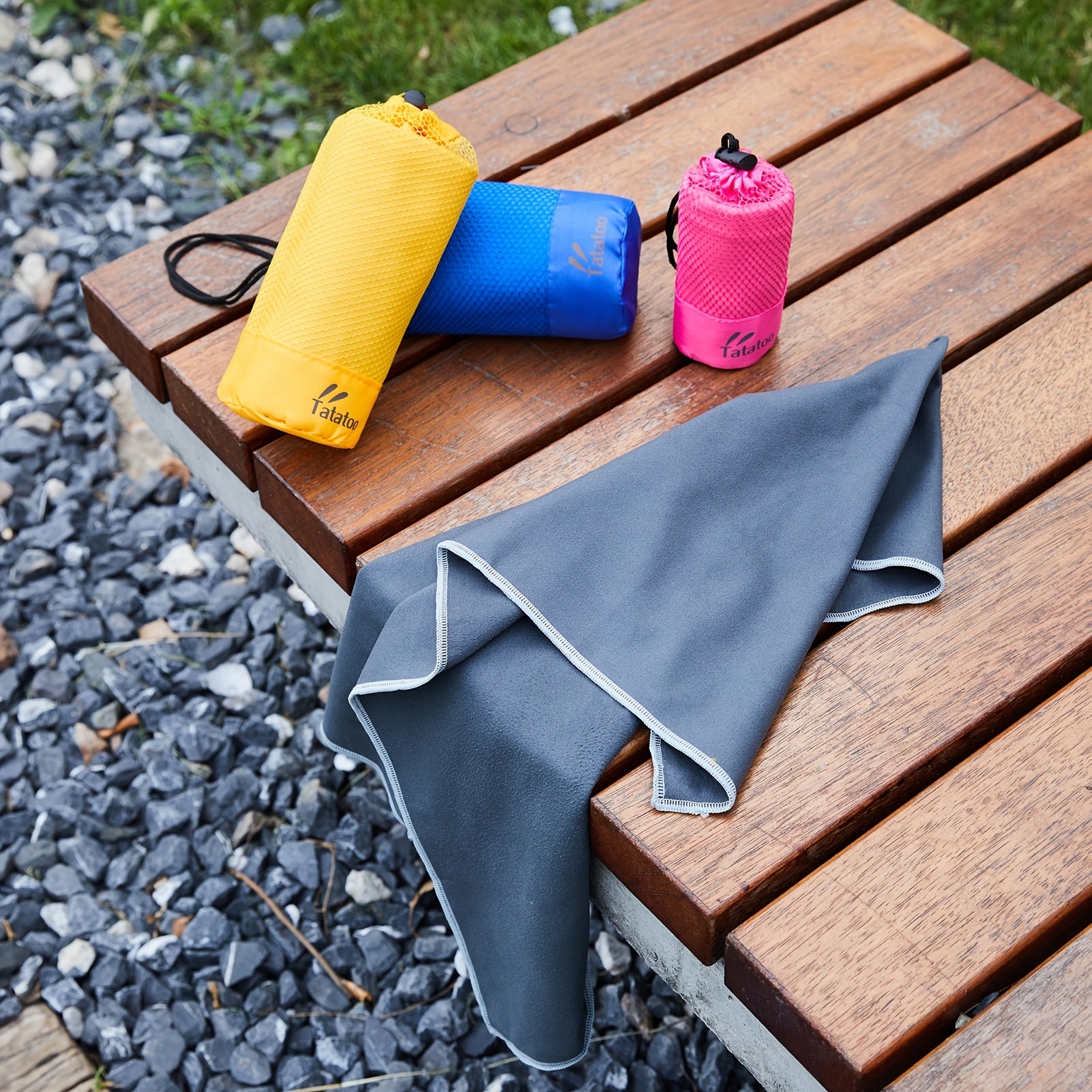 TATATOO Soft Sweat Absorbing Sports Towel Quick Drying Lightweight