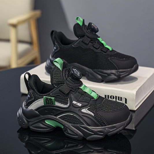 Boy's Reflective Chunky Shoes With Rotating Buckle