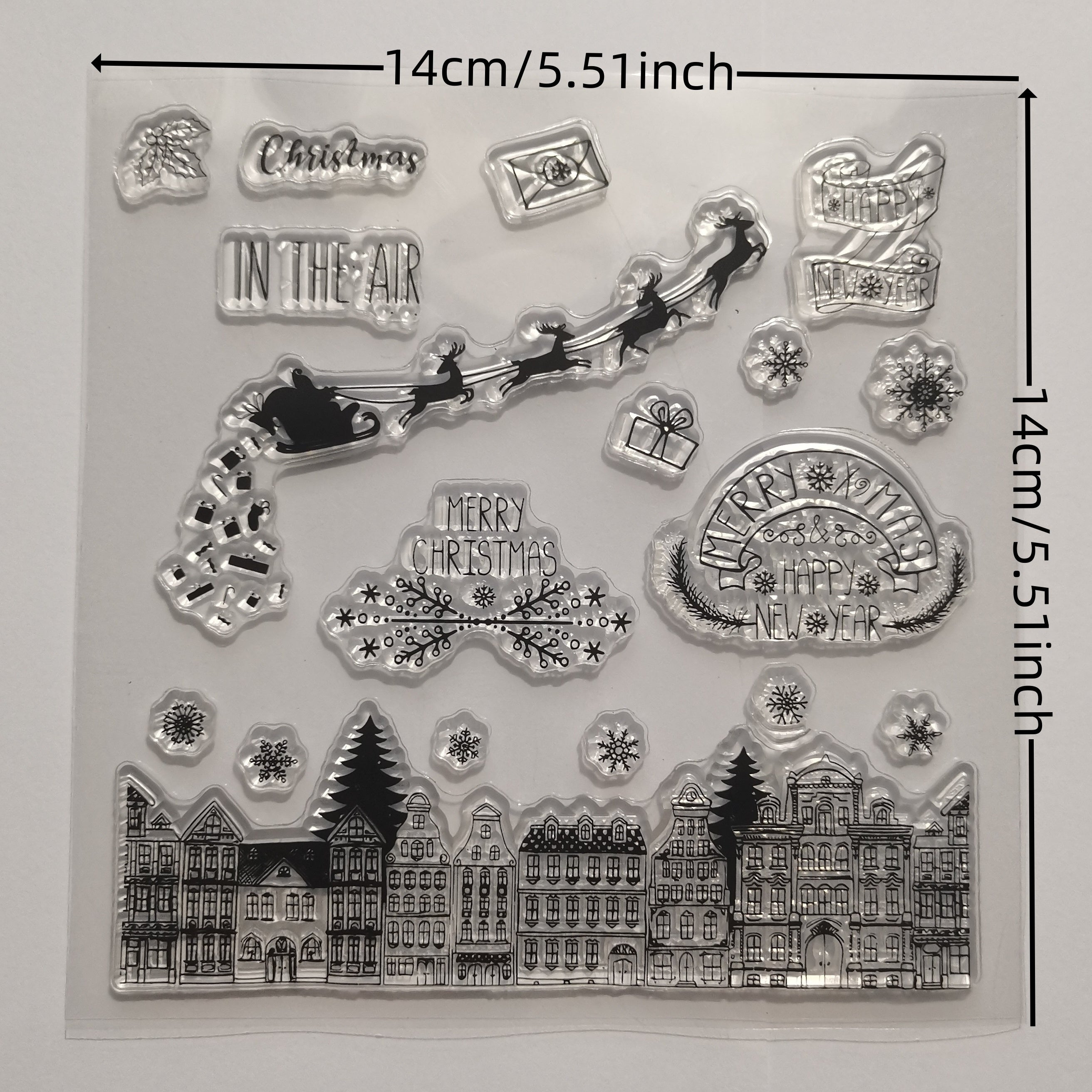 1pc Christmas Deer DIY Painting Tool Silicone Stamp