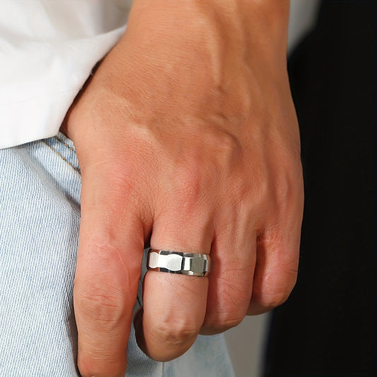 Men's Stainless Steel Finger Ring Jewelry Gift