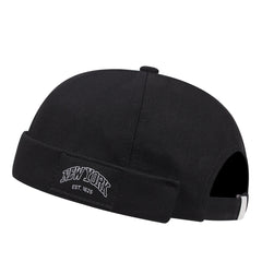 Solid Colour Docker Hat Vintage Style Beanie