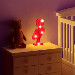 LED Flamingo Light Night Lamp Mini Bedroom Lamp For Kids Room