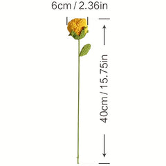 Crochet Artificial Rose for Home Decor