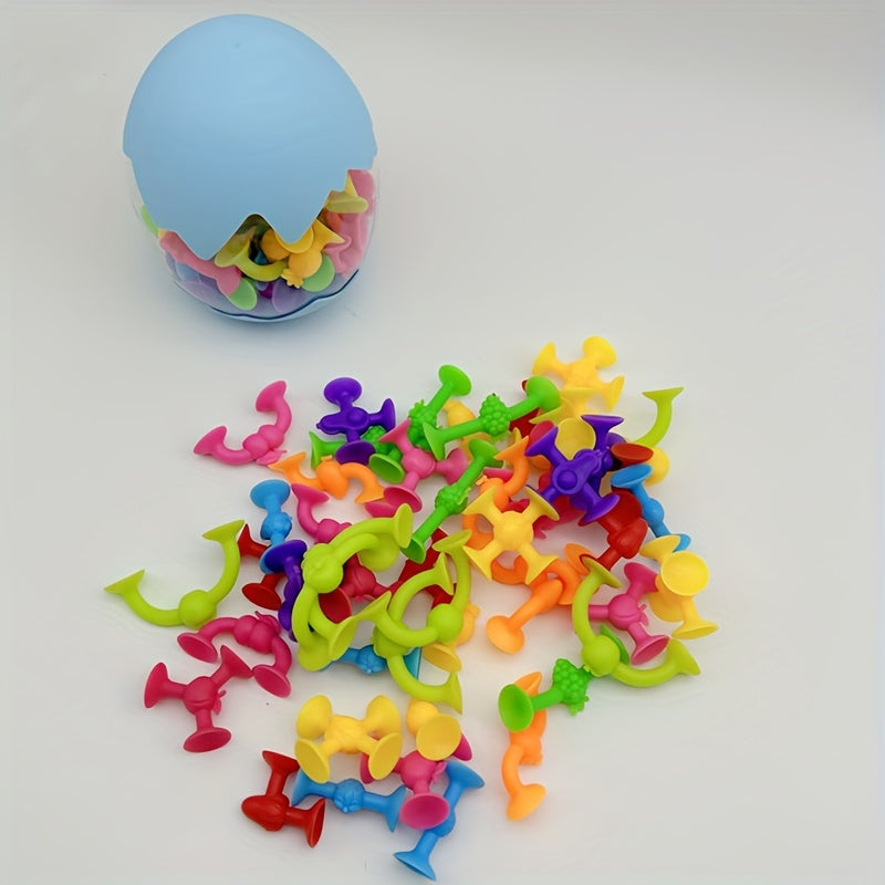50pcs Fruit Suction Cup Building Blocks Set Creative Construction Kit