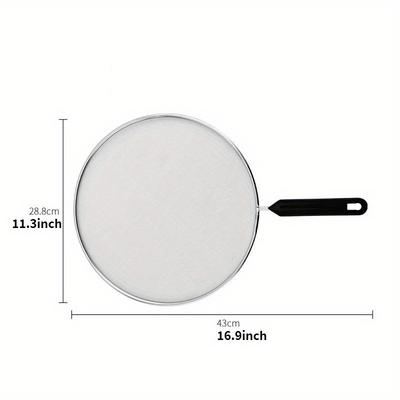 Stainless Steel Splatter Screen for Frying Pan, Rust-Proof Anti-Sputtering Mesh
