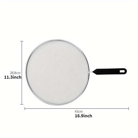 Stainless Steel Splatter Screen for Frying Pan, Rust-Proof Anti-Sputtering Mesh