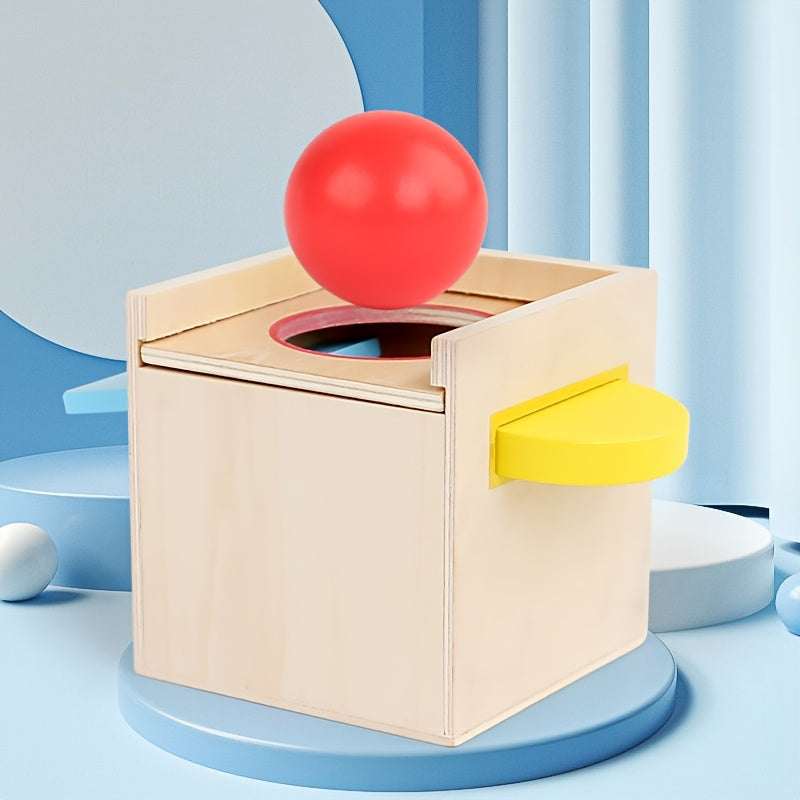 Wooden Ball Sorting Toy Matching Puzzle 3 Holes - Festive Gift