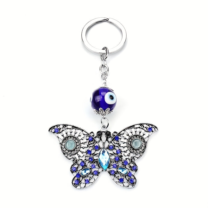 Butterfly Metal Keychain Bag Purse Backpack Pendant
