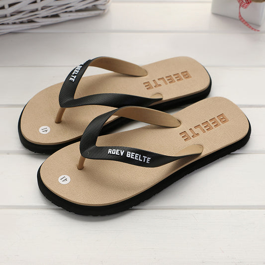 Men's PVC Flip Flops Slip On Anti skid Quick Drying Slides Slippers