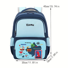 Dino Map Youth Backpack - Breathable & Waterproof