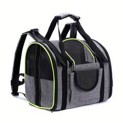 Portable Pet Travel Backpack Foldable Adjustable Bag for Cats and Dogs