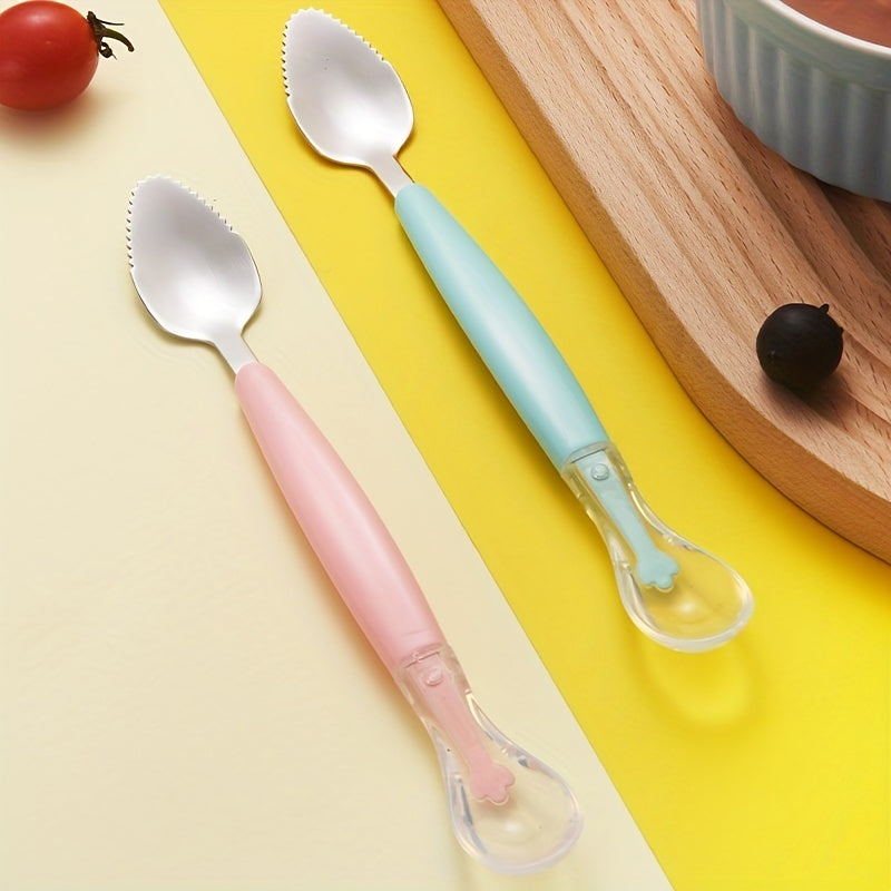 Baby Fruit Mud Scraping Spoon Double-headed 304 Stainless Steel
