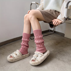 Knitted Leg Warmers Knee High Socks