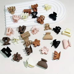 6pcs Mini Hair Clips For Thin Hair Matte Claw Hair Accessories