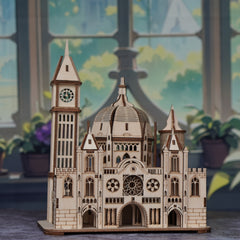 3D Wooden Castle Puzzle Kit Architecture Gift Thanksgiving Christmas