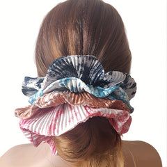 Large Tie Dye Scrunchies Hair Rope Ponytail Holder Accessories