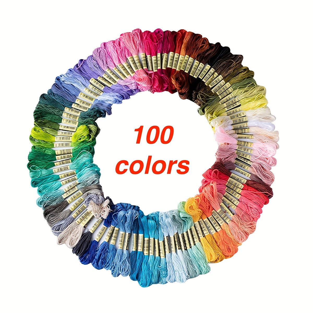 100pcs Rainbow Embroidery Floss Friendship Bracelets Crafts Floss