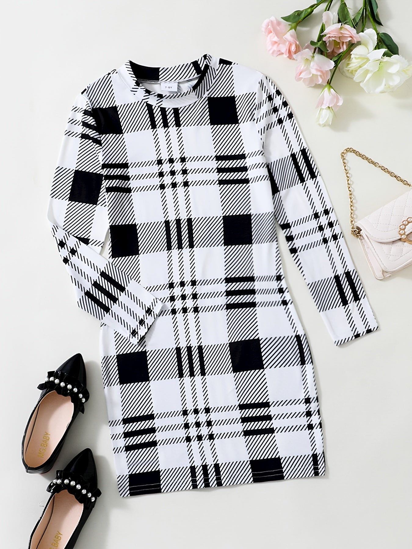 Girls Striped Bodycon Casual Hooded Tank Dress