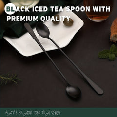 4pcs Stainless Steel Long Handle Ice Scoop and Coffee Spoon