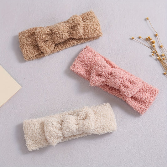 Plush Bow Headband Hairband Hair Accessories For Girls
