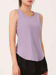 Women's Hollow Sports Tank Top - Sleeveless Running Top