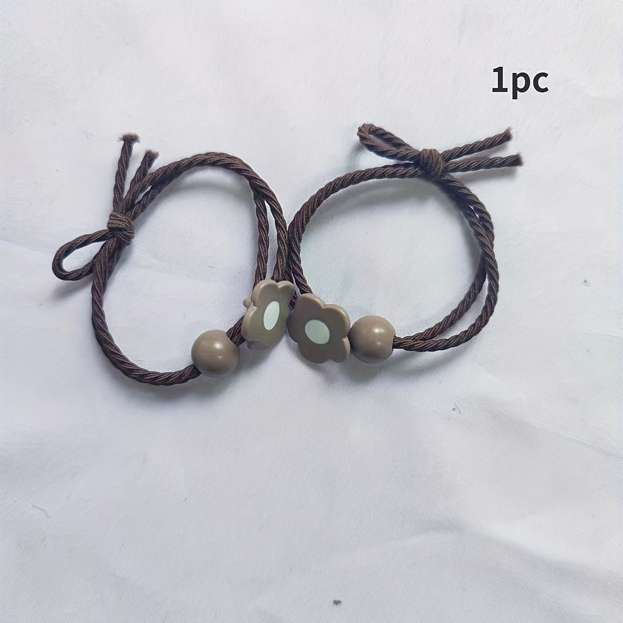 Bunny Pattern Hair Tie Elastic Rubber Band Ponytail Hair Rope