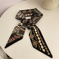 Scarf Hair Tie Soft Hair Band Neckerchief Hair Accessories For Women Girls