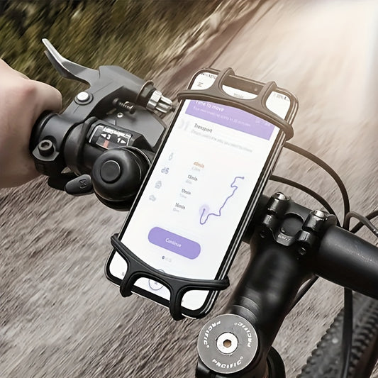 360 Rotation Bike Phone Holder Secure Silicone Grip Fits All Phones