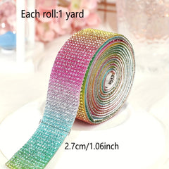 1 Yard Bling Artificial Diamond Strips Crystal Rhinestone Car Sticker