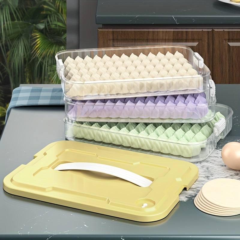 Large Capacity Refrigerator Storage Box Portable Egg Box Non Stick Bottom