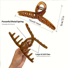 4pcs 5 1Inch 12 Large Claw Clips Thick Hair Big Jelly Hair Clips