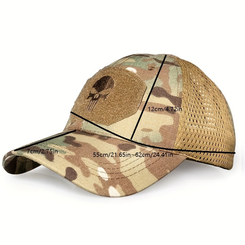Tactical Duck Cap Military Fan Grid Baseball Cap Outdoor Sunshade Combat Cap