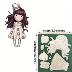 Creative Princess Girl Metal Cutting Dies for DIY Scrapbooking