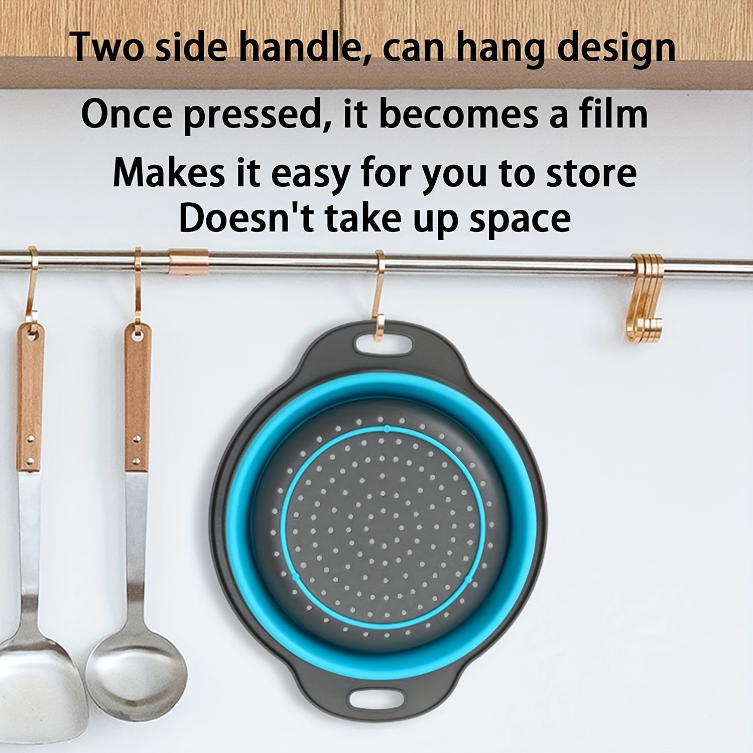 Foldable Silicone Colander for Kitchen Sink