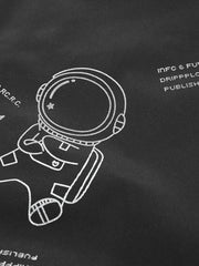 Men's Astronaut Print Windproof Casual Jacket