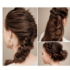 6pcs Women's Hair Braiding Tool Holder Donut Hair Accessories