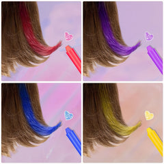 Water Based Hair Coloring Pen Bright Colors for Cosplay Proms