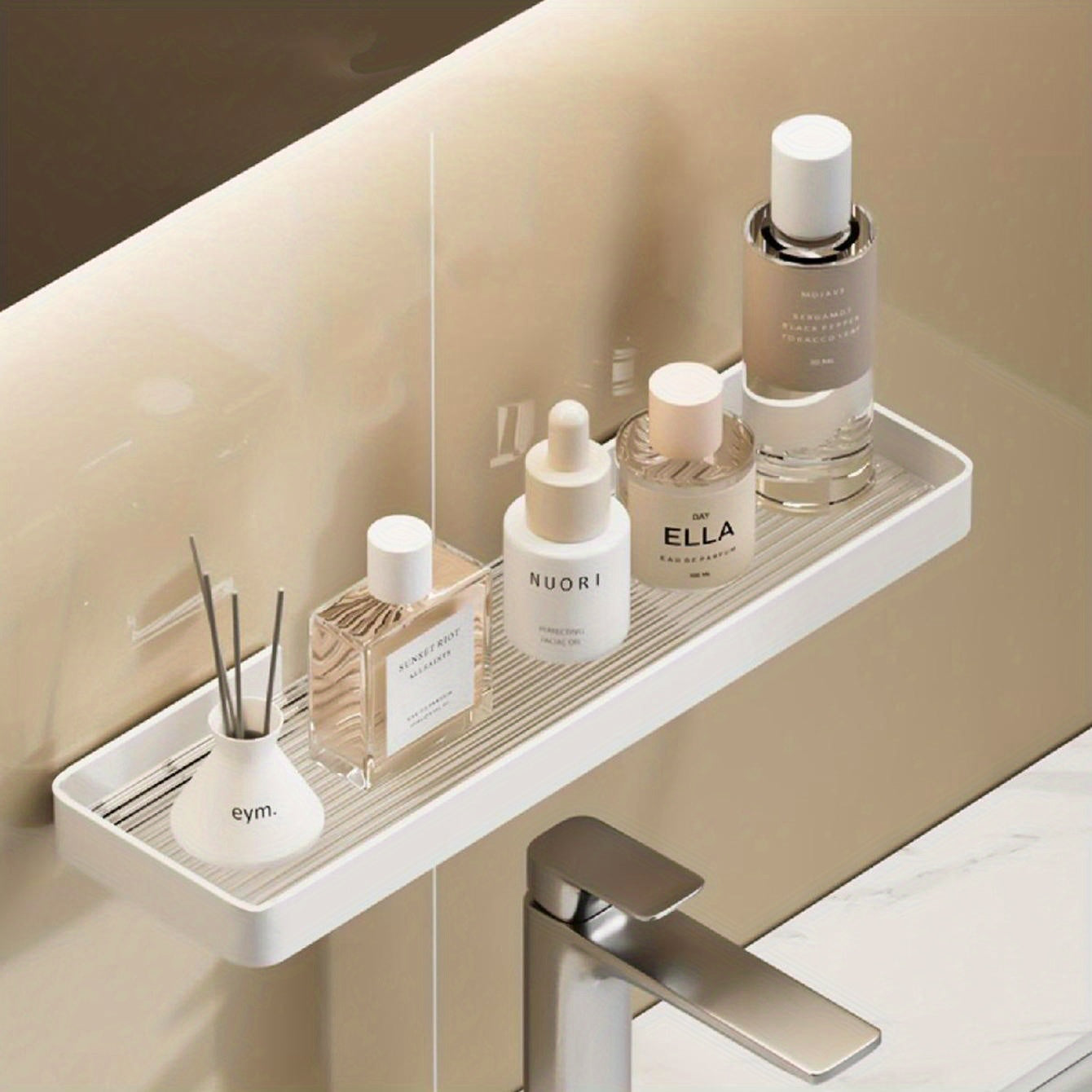 Wall Mounted Bathroom Storage Rack Organizer
