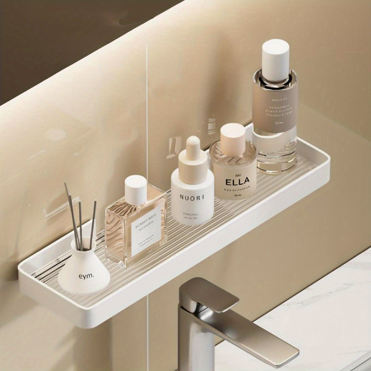 Wall Mounted Bathroom Storage Rack Organizer
