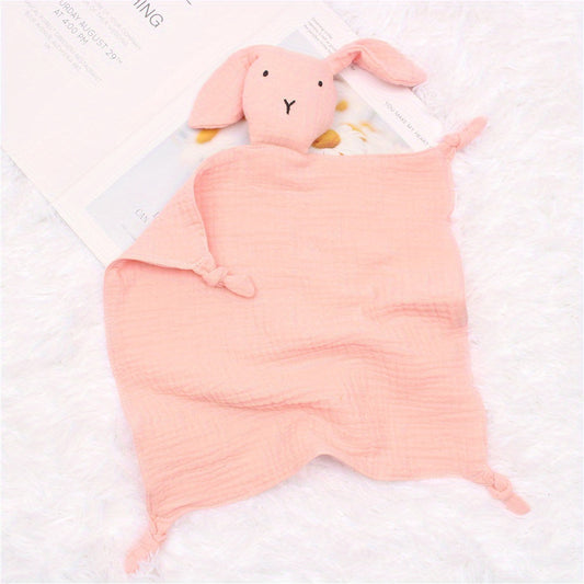3 12 Months Baby Bath Towel Plush Stuffed Cartoon Rabbit Doll Toy Safety Blanket