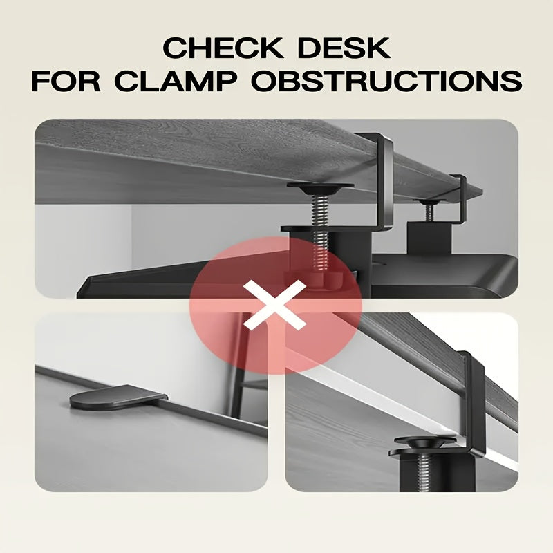 Underdesk Keyboard Tray Saves Space Load Capacity Easy Install