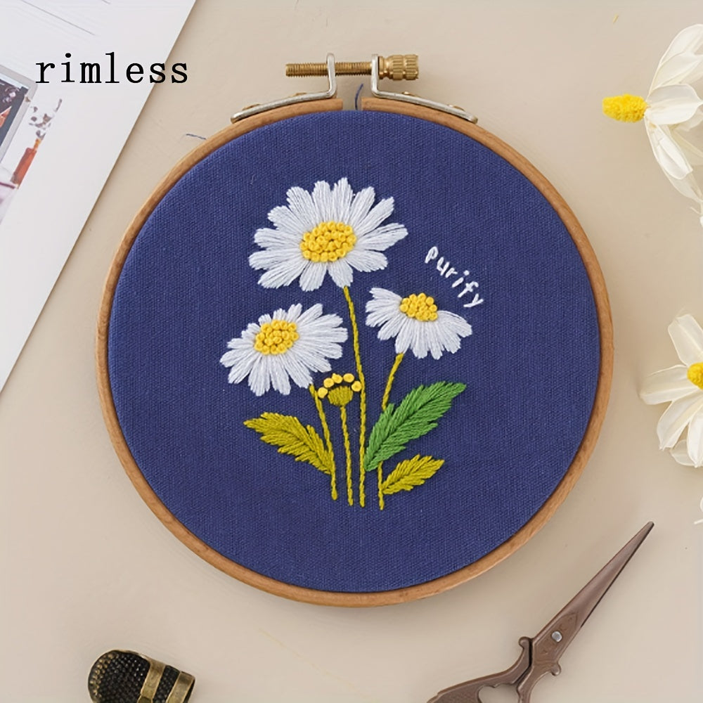 DIY Embroidery Kit: Small Flower Embroidery Balls for Beginners