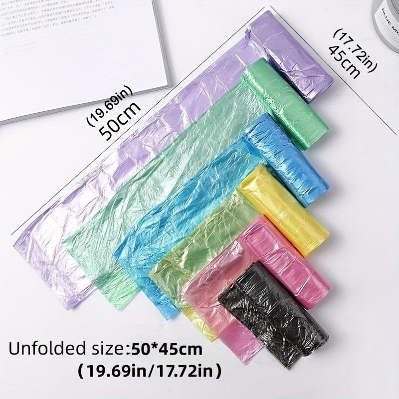 100pcs Durable Garbage Bags Disposable Flat Mouth Trash Bag