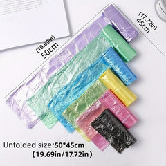 100pcs Durable Garbage Bags Disposable Flat Mouth Trash Bag