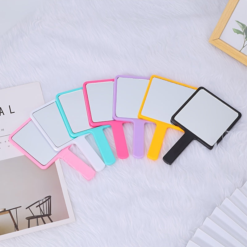 Handle Mirror Square Beauty Makeup Mirror For Women SPA Salon Professional