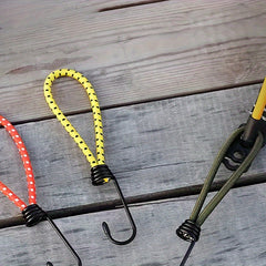 1pc Outdoor Camping Tent Elastic Rope With Hook Fixed Rope Hook Random