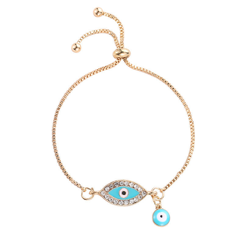 Devil's Eye Shaped Chain Bracelet - Unisex Clothing Accessory